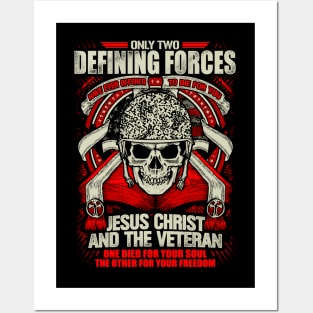 Veterans Shirt | Veteran and Jesus T Shirt Posters and Art